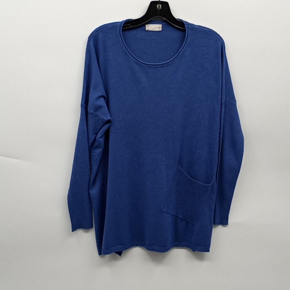 Altar'd State Women's Blue Pullover Knit  Sweater Front Pocket Size S/M - Picture 11 of 14
